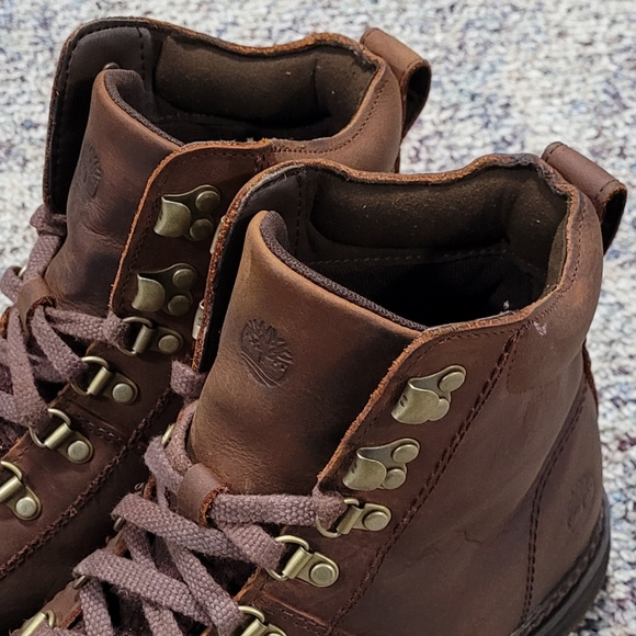Timberland Logan Bay Alpine Hiking Boot, 10.5, Brown Leather - Picture 8 of 16